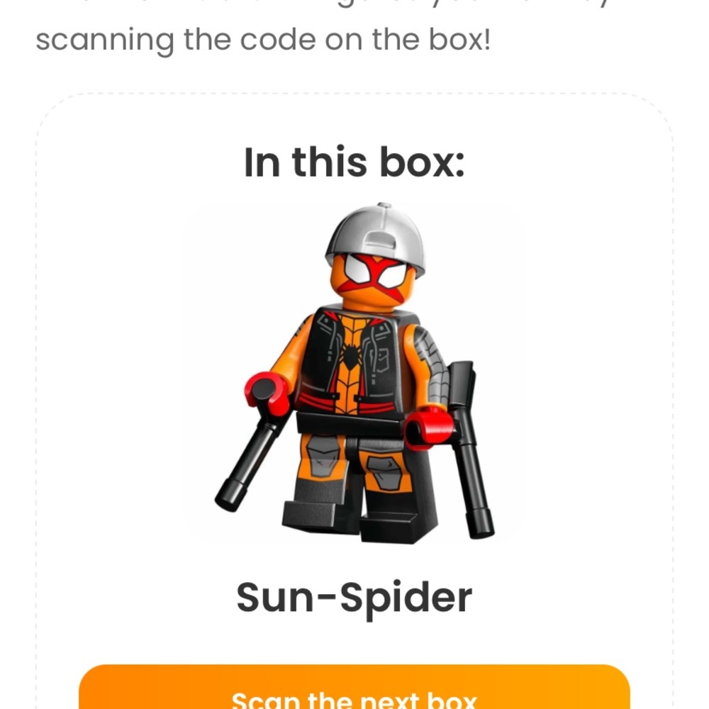 🌟2 for $14 🌟NWT LEGO Minifigures Spider-Man Across the Spider-Verse Sun Spider